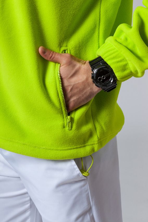 Men’s Malfini Fleece top lime punch-3