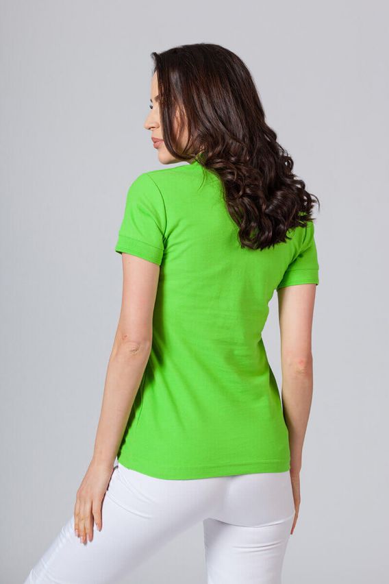 Women’s Malfini Pique polo shirt apple green-2