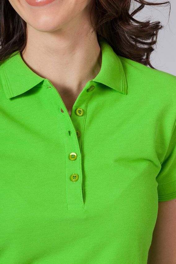 Women’s Malfini Pique polo shirt apple green-2