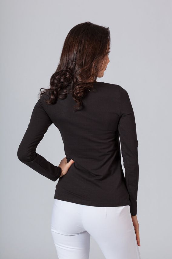 Women’s Malfini long sleeve t-shirt black-2