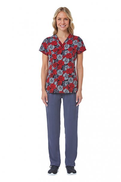 Women’s Maevn Prints scrub top Night Garden-2