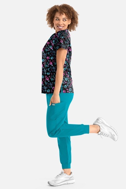 Women’s Maevn Prints scrub top Ombre Paws-2