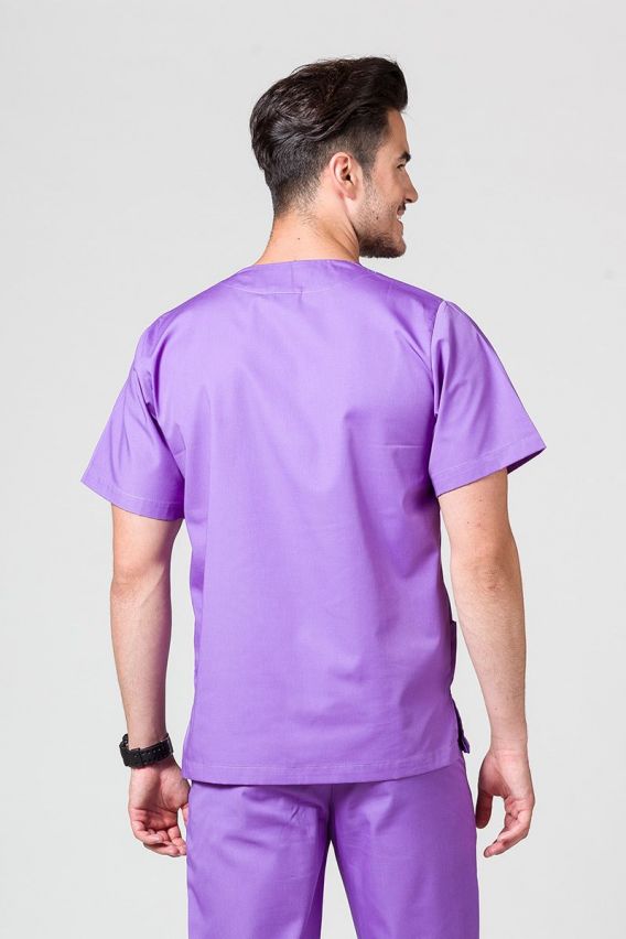 Men's Sunrise Uniforms Basic Standard scrub top violet-1