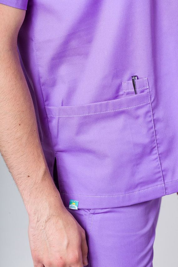 Men's Sunrise Uniforms Basic Standard scrub top violet-3