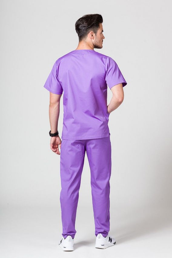 Men's Sunrise Uniforms Basic Standard scrub top violet-5