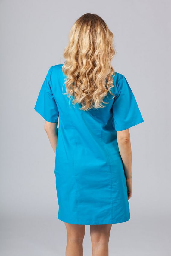 Women’s Sunrise Uniforms classic scrub dress turquoise-2