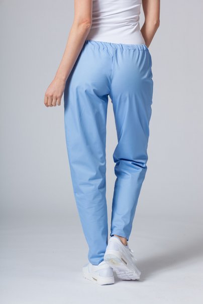 Women’s Sunrise Uniforms Basic Classic scrubs set (Light top, Regular trousers) ceil blue-3