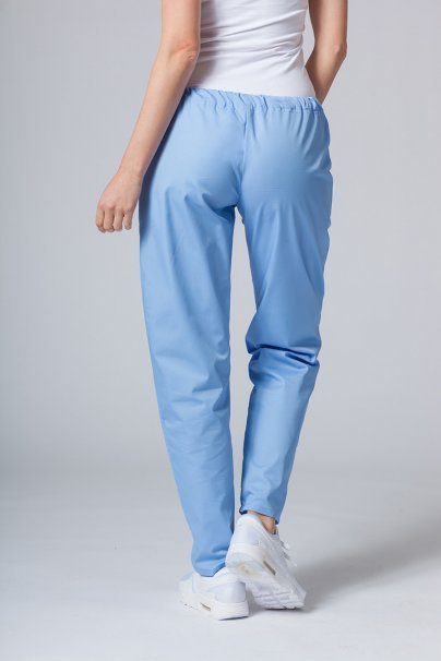 Women’s Sunrise Uniforms Basic Classic scrubs set (Light top, Regular trousers) ceil blue-3