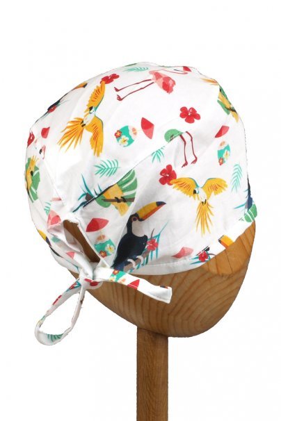 Unisex Sunrise Uniforms Style medical cap flamingos, parrots, toucans-2