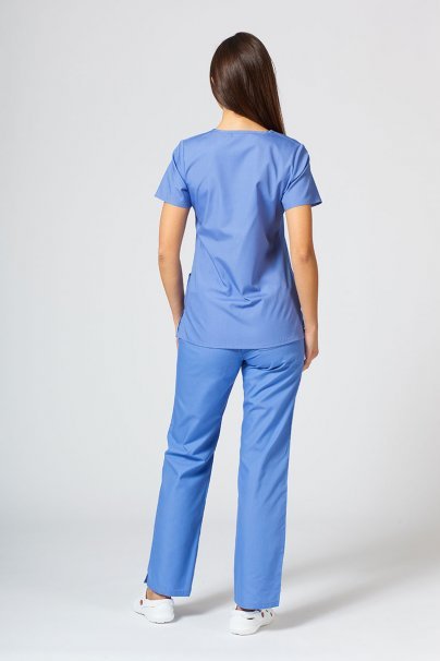 Women's Maevn Red Panda scrubs set ceil blue-2