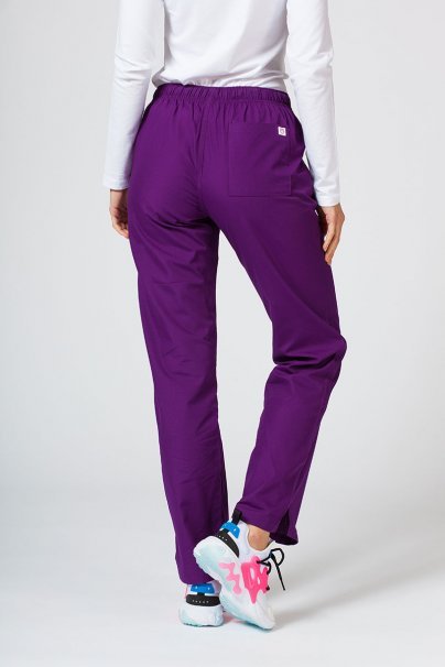 Women's Maevn Red Panda scrubs set eggplant-7