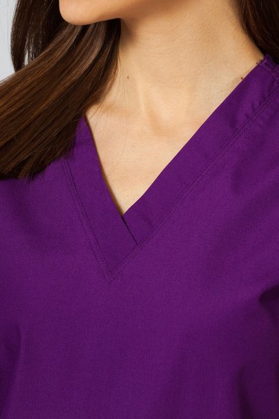 Women's Maevn Red Panda scrubs set eggplant-4