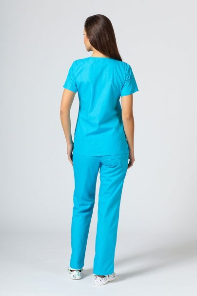 Women's Maevn Red Panda scrubs set turquoise-2