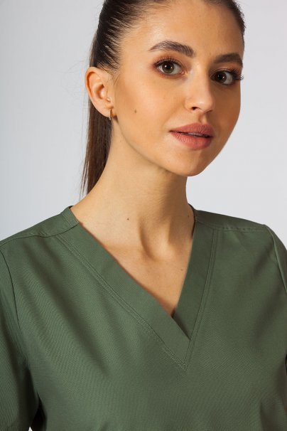 Women's Maevn Red Panda scrubs set olive-4