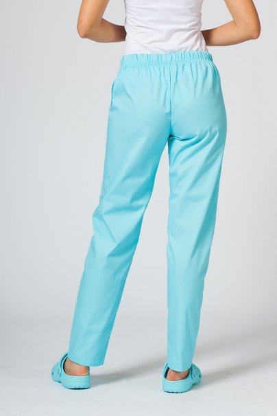 Women’s Sunrise Uniforms Basic Classic scrubs set (Light top, Regular trousers) aqua-6