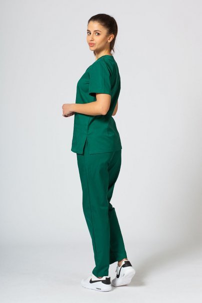 Women's Sunrise Uniforms Basic Regular scrub trousers bottle green-5