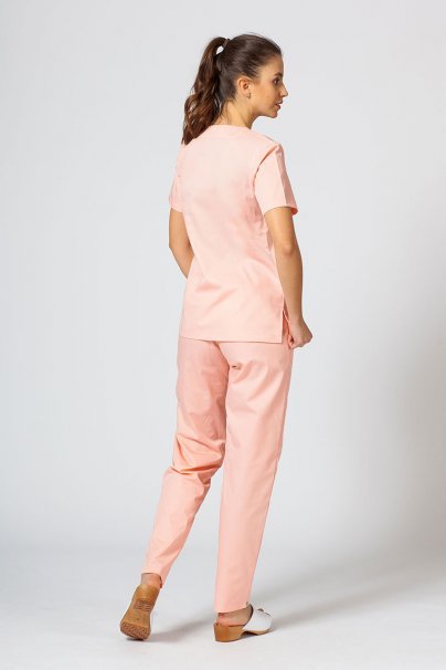 Women’s Sunrise Uniforms Basic Classic scrubs set (Light top, Regular trousers) blush pink-2