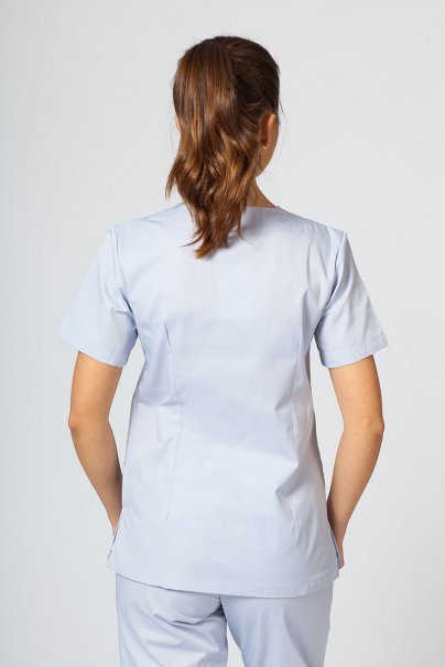 Women's Sunrise Uniforms Basic Light scrub top quiet silver gray-2