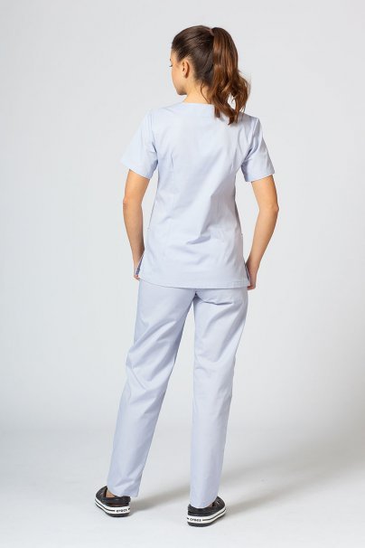 Women's Sunrise Uniforms Basic Light scrub top quiet silver gray-5