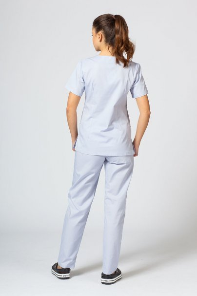 Women’s Sunrise Uniforms Basic Classic scrubs set (Light top, Regular trousers) quiet gray-1