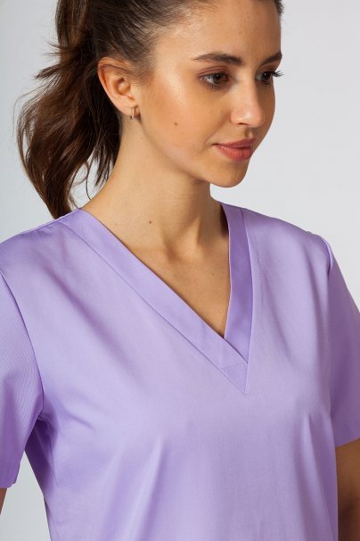 Women’s Sunrise Uniforms Basic Classic scrubs set (Light top, Regular trousers) lavender-4
