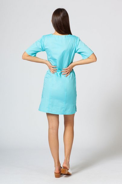 Women’s Sunrise Uniforms classic scrub dress aqua-1