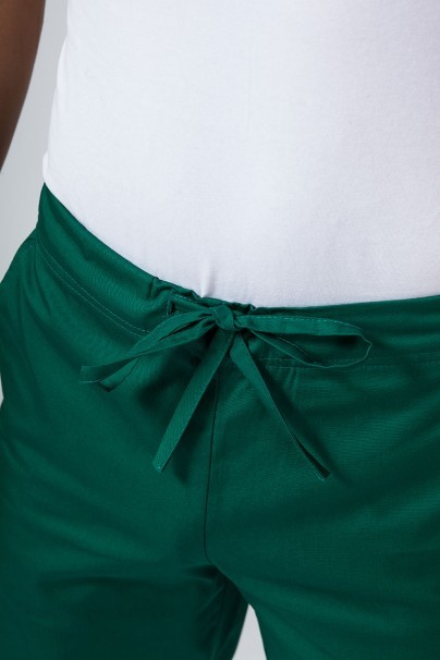 Men’s Sunrise Uniforms Basic Classic scrubs set (Standard top, Regular trousers) bottle green-10