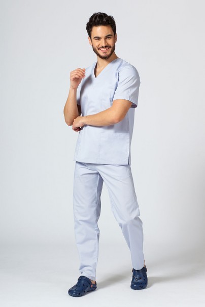 Men's Sunrise Uniforms Basic Standard scrub top quiet grey-2