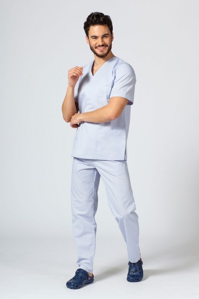Men's Sunrise Uniforms Basic Standard scrub top quiet grey-2