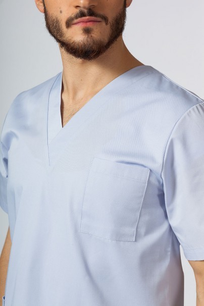 Men's Sunrise Uniforms Basic Standard scrub top quiet grey-4