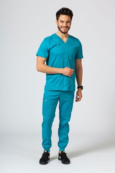 Men's Maevn Matrix Men scrub top teal blue-6