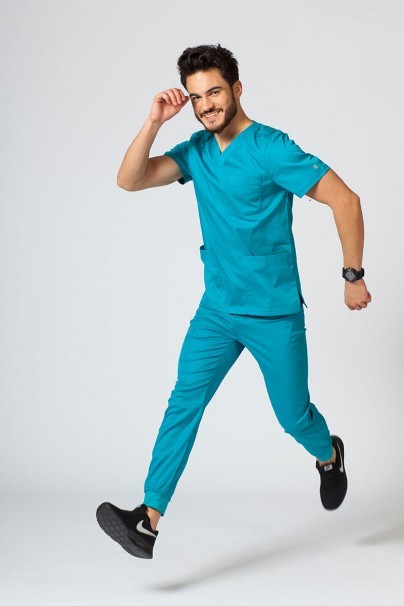 Men's Maevn Matrix Men scrub top teal blue-1