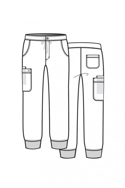 Men's Maevn Matrix scrub jogger trousers true navy-8