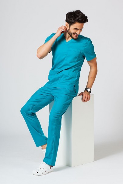 Men's Maevn Matrix Classic scrub trousers teal blue-2