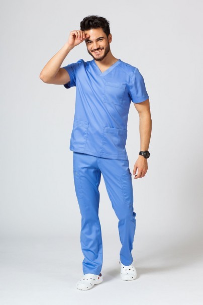 Men's Maevn Matrix Men scrub top ceil blue-7