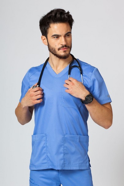 Men's Maevn Matrix Men scrub top ceil blue-5