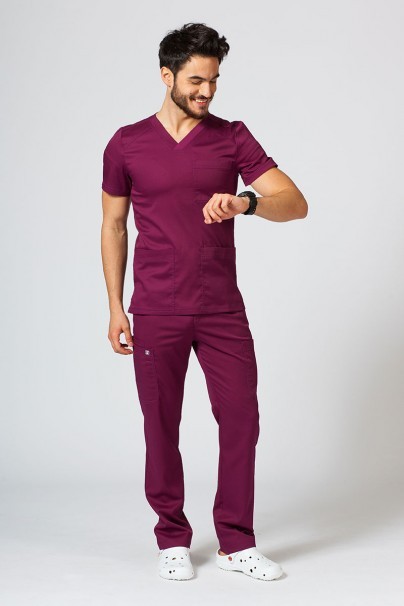 Men's Maevn Matrix Classic scrub trousers wine-2