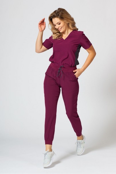 Women's Maevn Matrix Impulse jogger scrub trousers wine-5