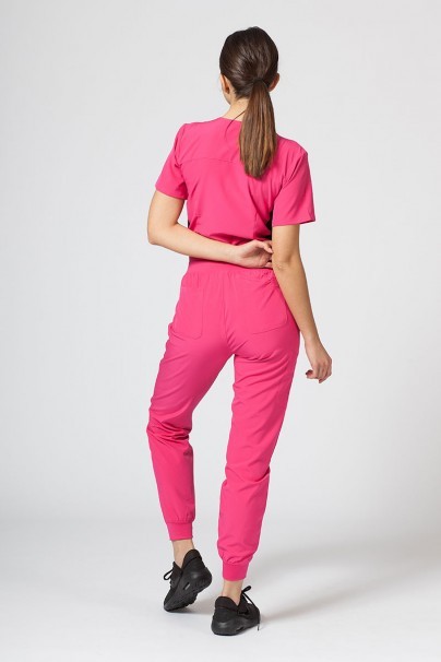 Women’s Maevn Matrix Impulse Asymmetric scrub top hot pink-3