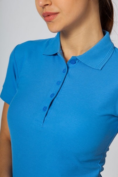 Women’s Malfini Pique polo shirt azure blue-2