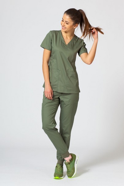 Women’s Maevn Maevn EON Sporty & Comfy scrub top olive-2