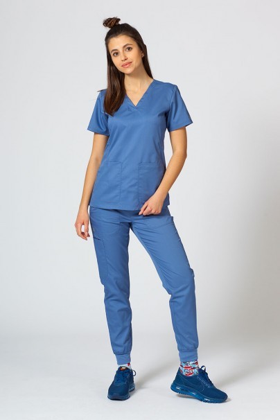 Women’s Maevn Maevn EON Sporty & Comfy scrub top infinity blue-1