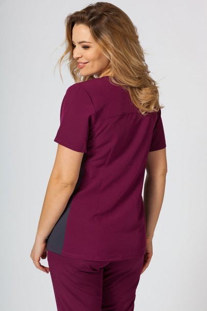 Women's Maevn Matrix Impulse scrubs set wine-4