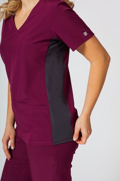 Women's Maevn Matrix Impulse scrubs set wine-6