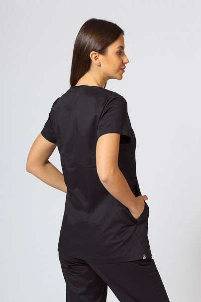 Women’s Sunrise Uniforms Active Kangaroo scrub top black-4