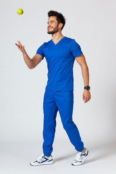 Men’s Maevn Matrix Jogger scrubs set royal blue-2