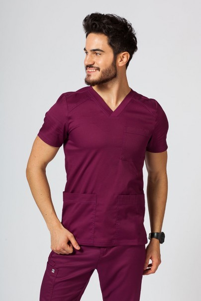 Men’s Maevn Matrix Jogger scrubs set wine-4