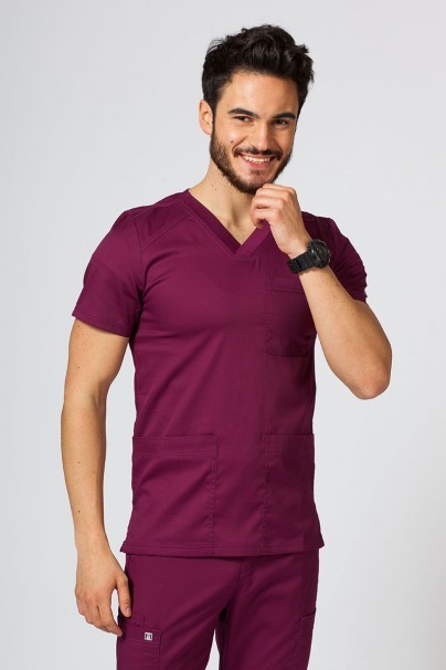 Men’s Maevn Matrix Classic scrubs set wine-2