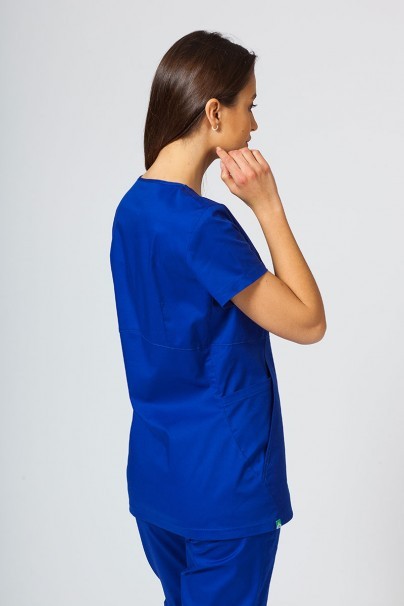 Women’s Sunrise Uniforms scrubs set (Kangaroo top, Loose trousers) galaxy blue-3