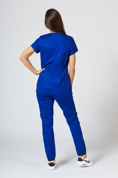 Women’s Sunrise Uniforms scrubs set (Kangaroo top, Loose trousers) galaxy blue-1